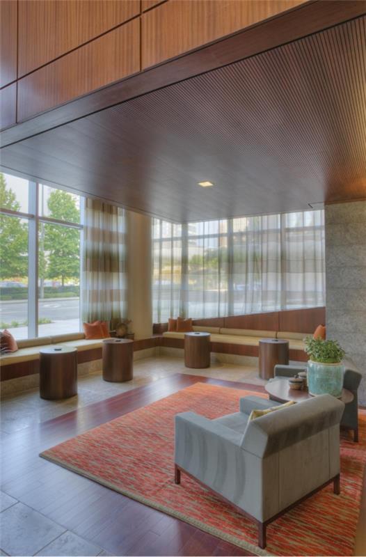 modern waiting area in office